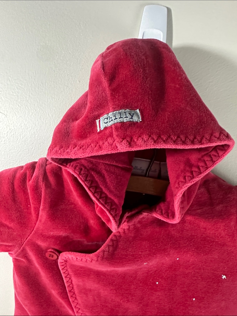 Lullaby Club Red Hooded Baby Jacket New Born Penguins Skating Winter Christmas - Picture 2 of 5